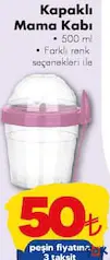 KAPAKLI MAMA KABI 500 ML fiyat ve kampanya bilgisi